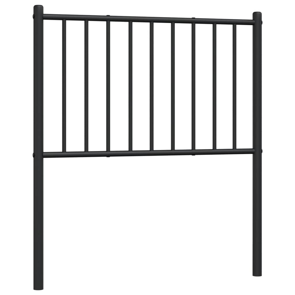 Cabeceira de cama 75 cm metal preto