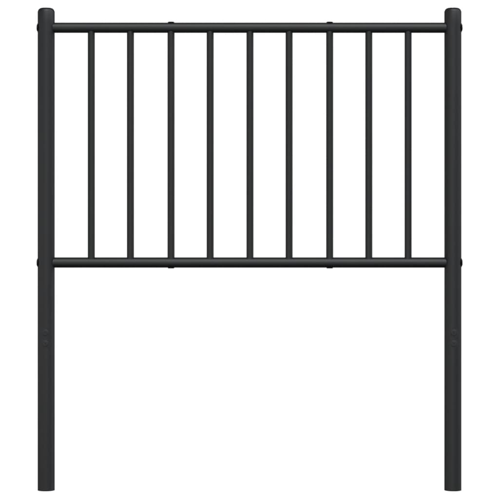 Cabeceira de cama 75 cm metal preto