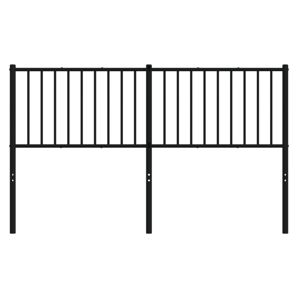 Cabeceira de cama 160 cm metal preto