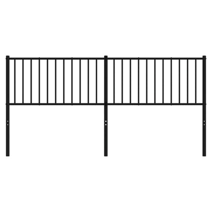 Cabeceira de cama 180 cm metal preto