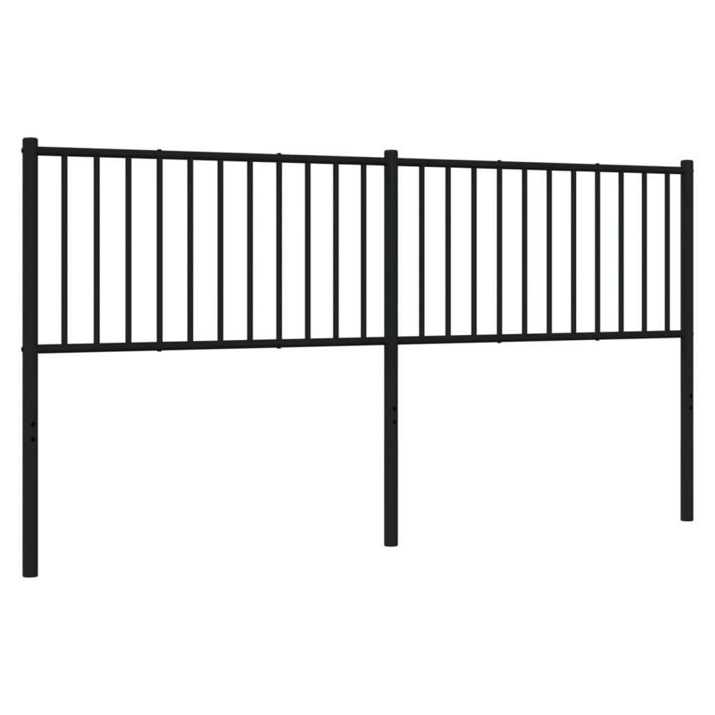 Cabeceira de cama 180 cm metal preto