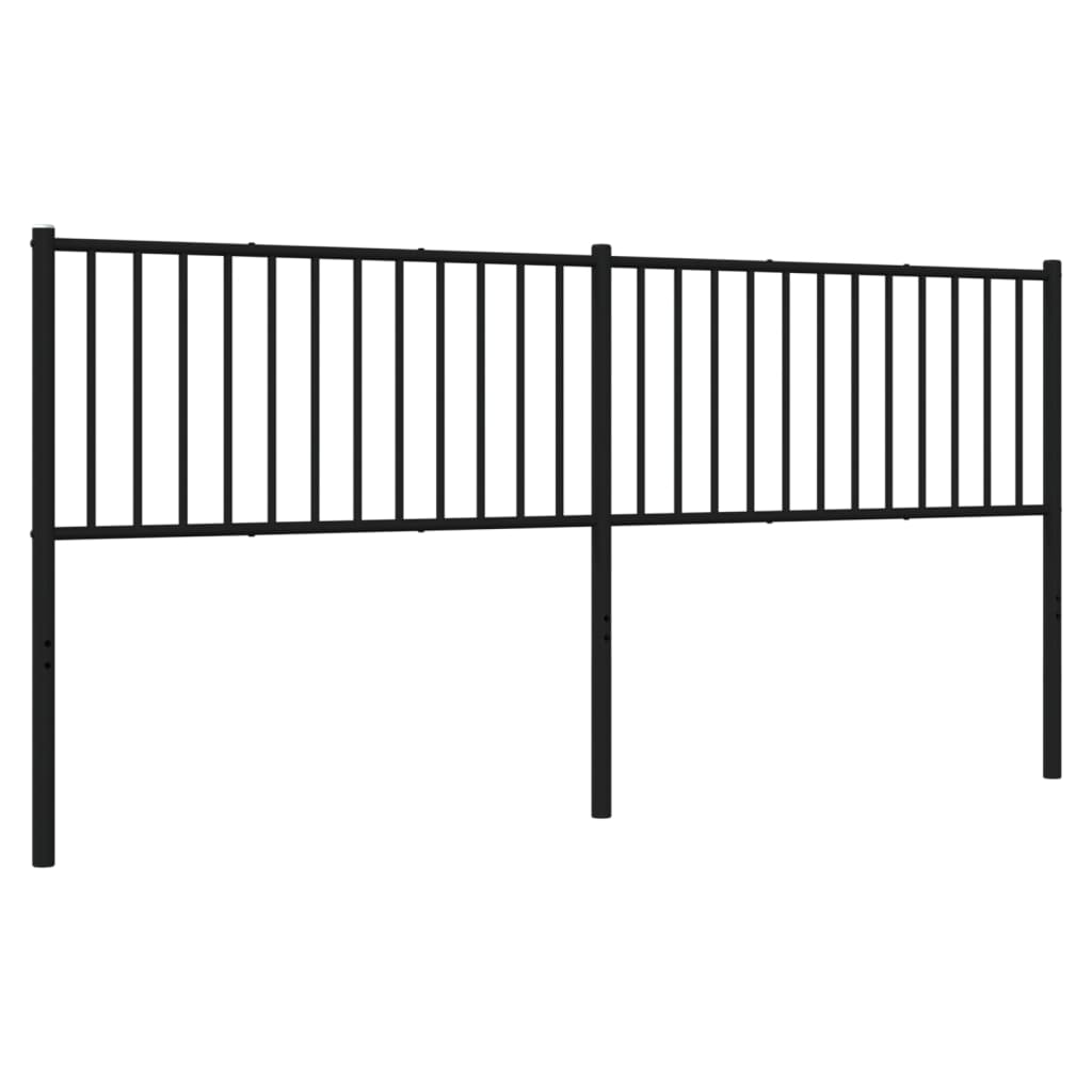 Cabeceira de cama 193 cm metal preto