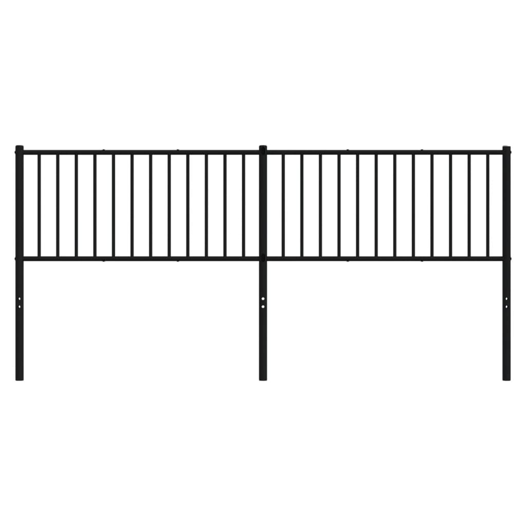 Cabeceira de cama 200 cm metal preto