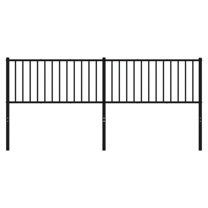 Cabeceira de cama 200 cm metal preto