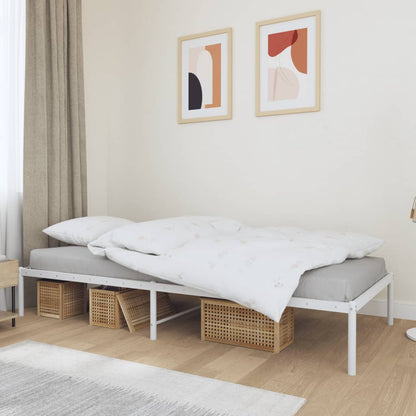 Estrutura de cama metal 90x200 cm branco