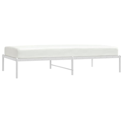 Estrutura de cama 100x190 cm metal branco