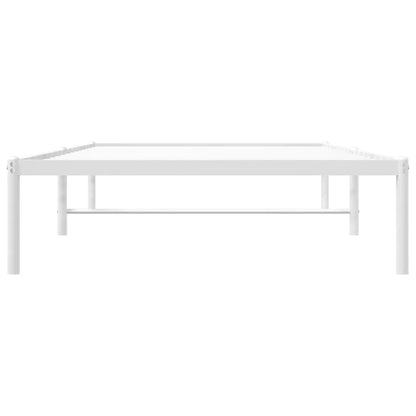 Estrutura de cama 100x190 cm metal branco