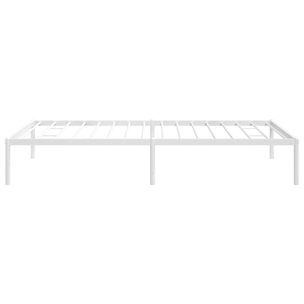 Estrutura de cama 100x190 cm metal branco