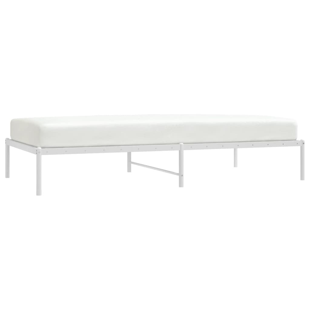 Estrutura de cama 100x200 cm metal branco