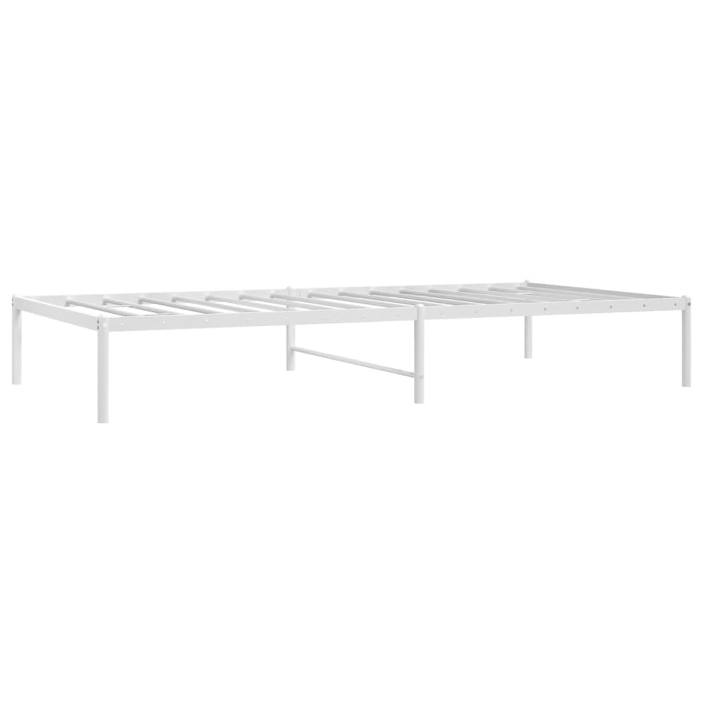 Estrutura de cama 100x200 cm metal branco