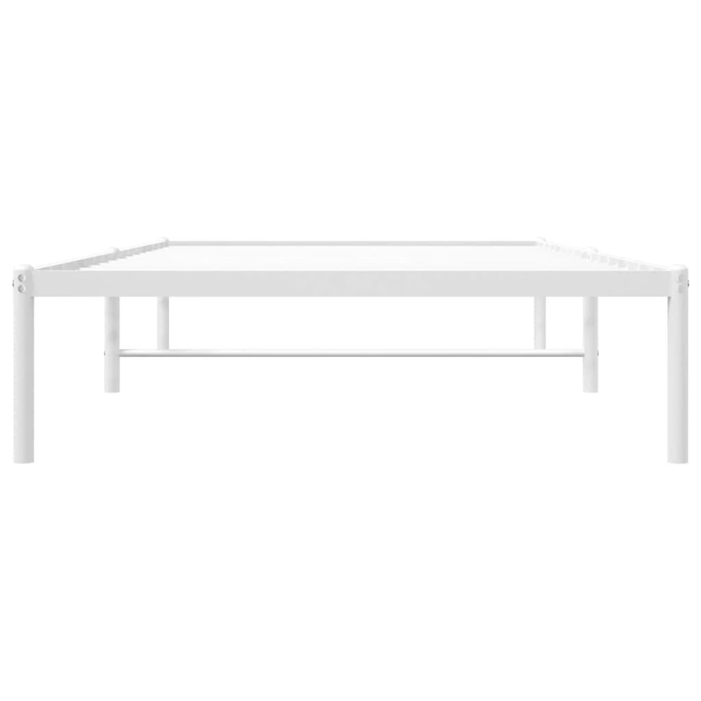 Estrutura de cama 100x200 cm metal branco