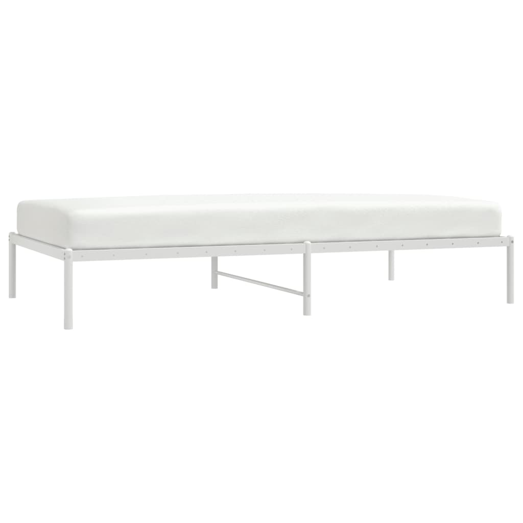 Estrutura de cama 107x203 cm metal branco