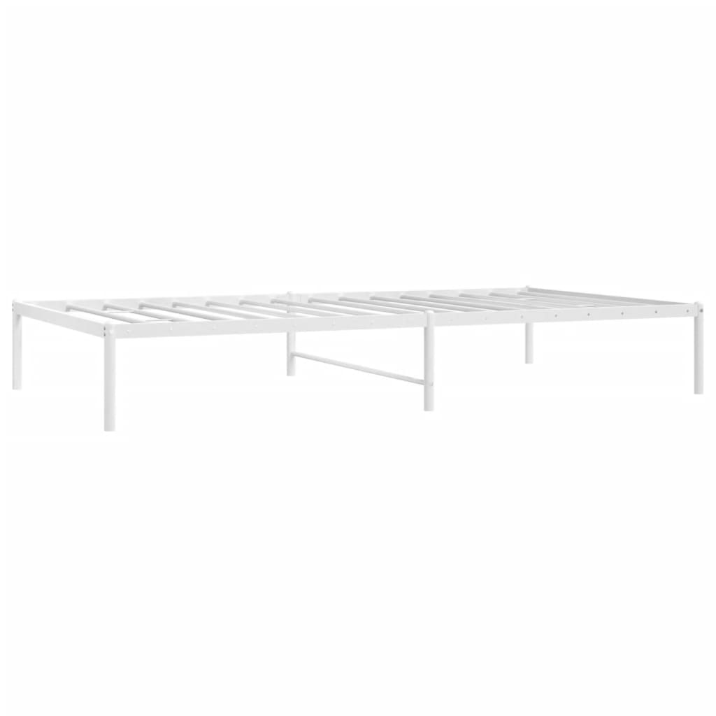 Estrutura de cama 107x203 cm metal branco