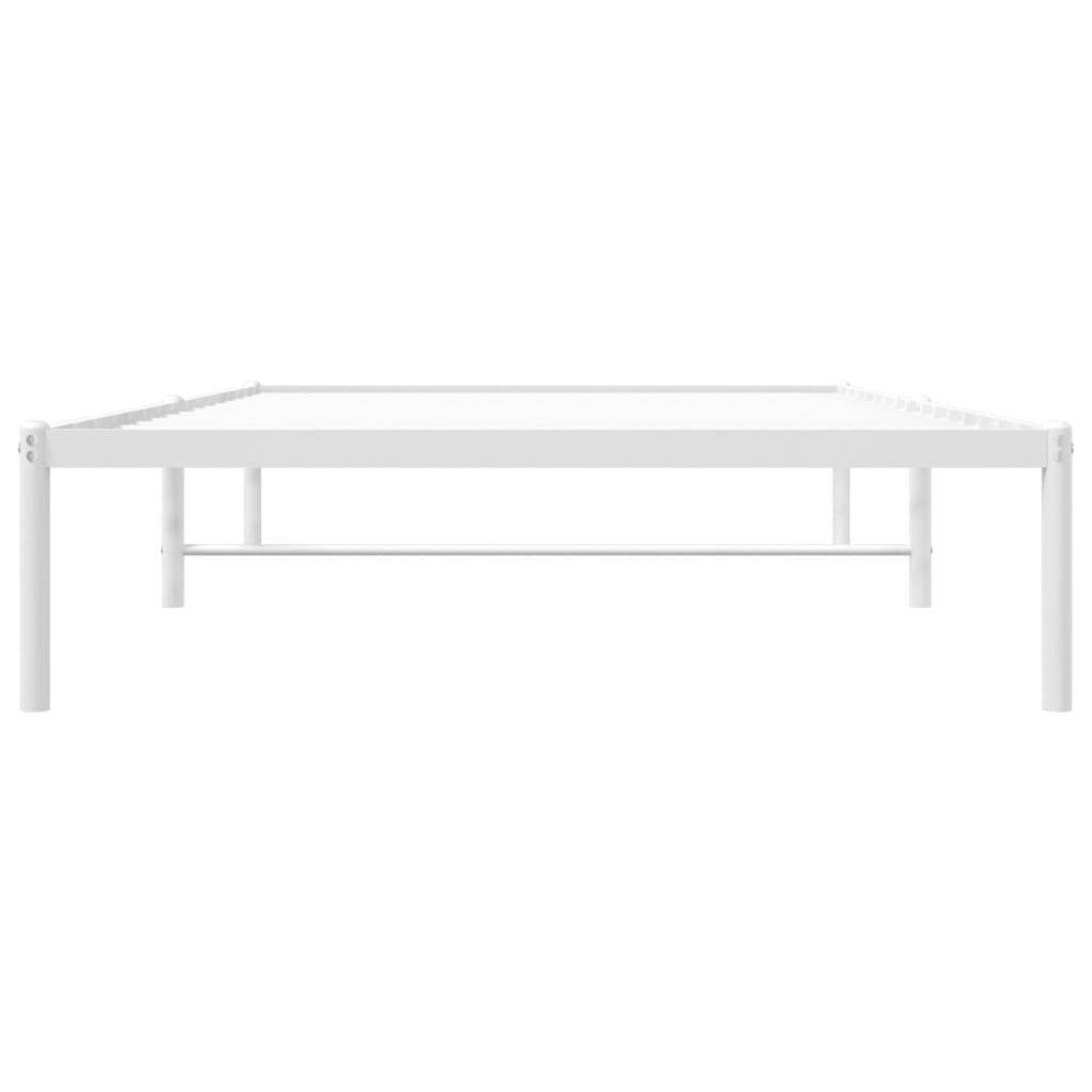 Estrutura de cama 107x203 cm metal branco