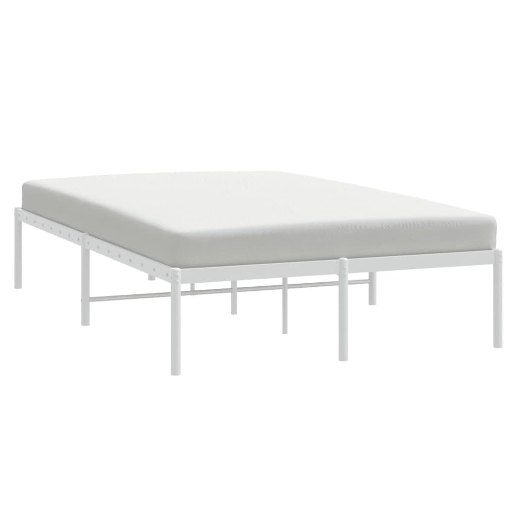 Estrutura de cama de metal 120x190 cm branco