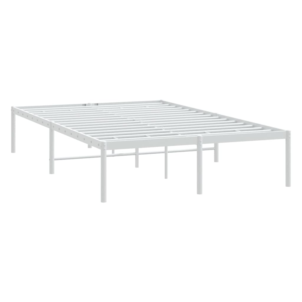 Estrutura de cama de metal 120x190 cm branco