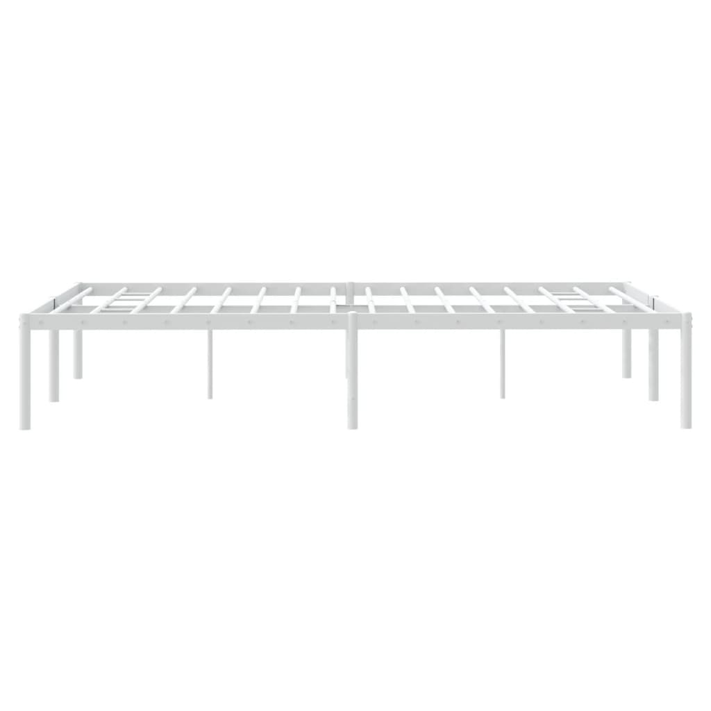 Estrutura de cama de metal 120x190 cm branco