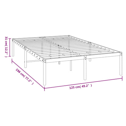 Estrutura de cama de metal 120x190 cm branco