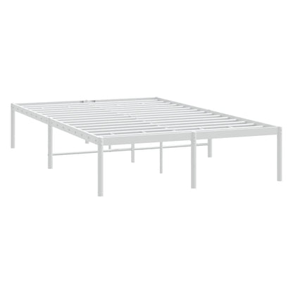 Estrutura de cama 135x190 cm metal branco