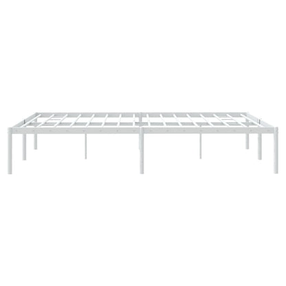 Estrutura de cama 140x190 cm metal branco