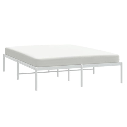 Estrutura de cama 150x200 cm metal branco