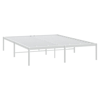 Estrutura de cama 150x200 cm metal branco