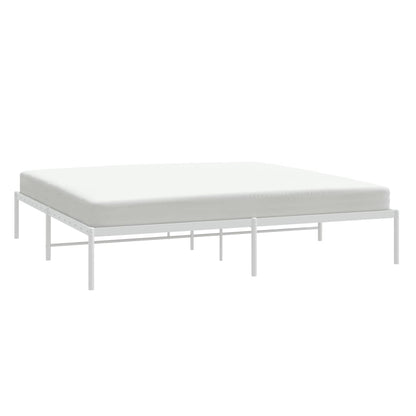 Estrutura de cama 180x200 cm metal branco