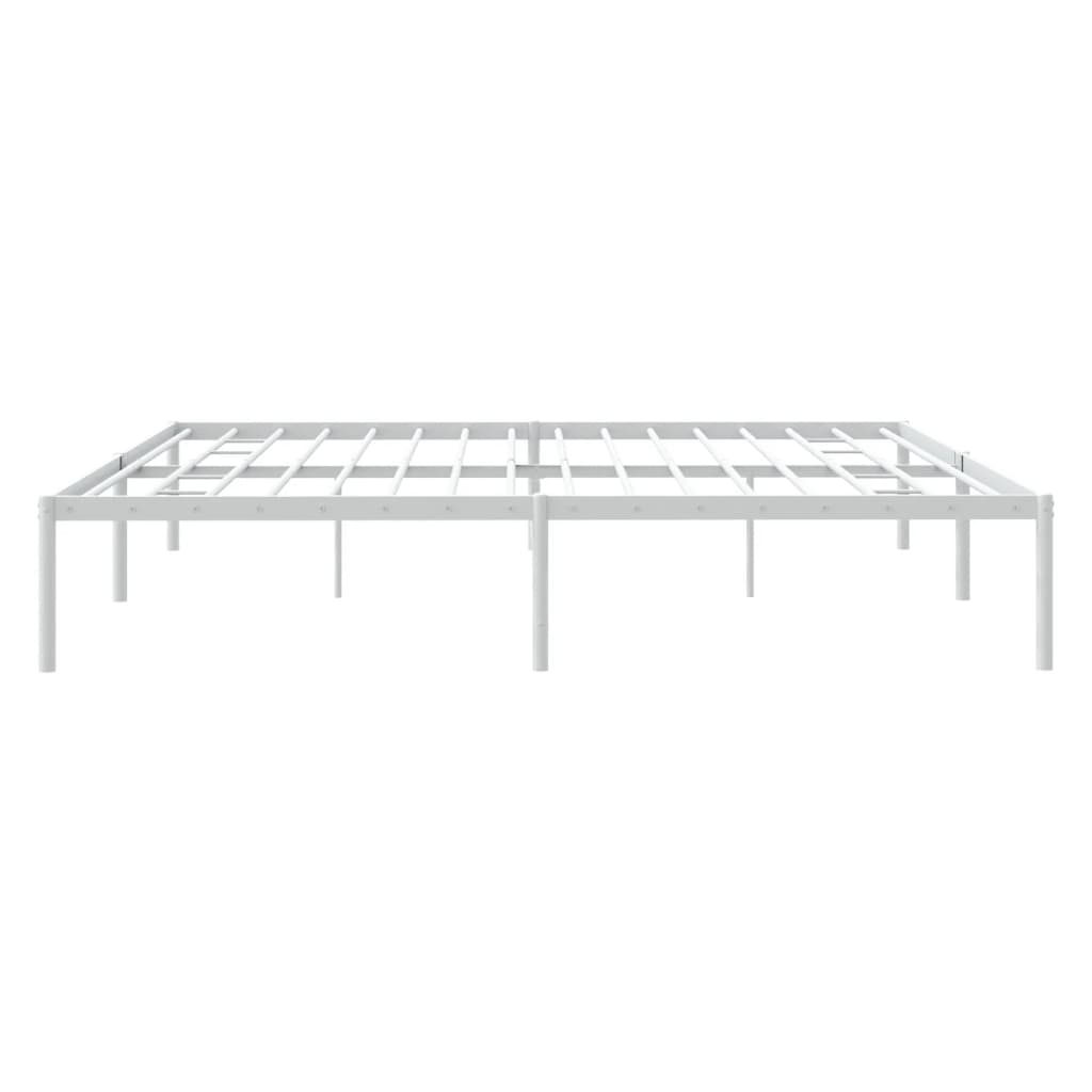 Estrutura de cama 180x200 cm metal branco