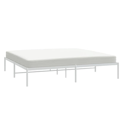 Estrutura de cama 183x213 cm metal branco