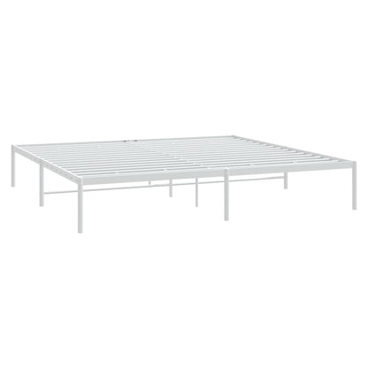 Estrutura de cama 183x213 cm metal branco