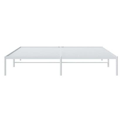 Estrutura de cama 183x213 cm metal branco