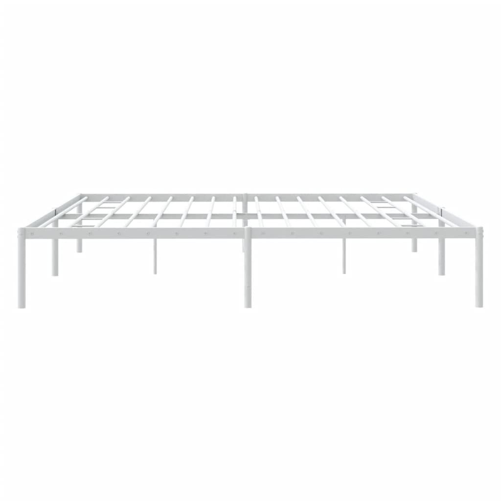 Estrutura de cama 183x213 cm metal branco