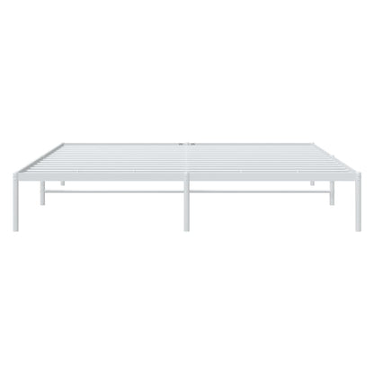 Estrutura de cama 193x203 cm metal branco