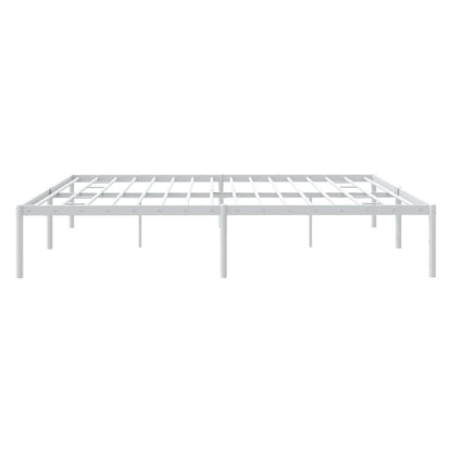 Estrutura de cama 193x203 cm metal branco