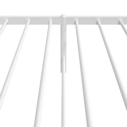 Estrutura de cama em metal com cabeceira 107x203 cm branco