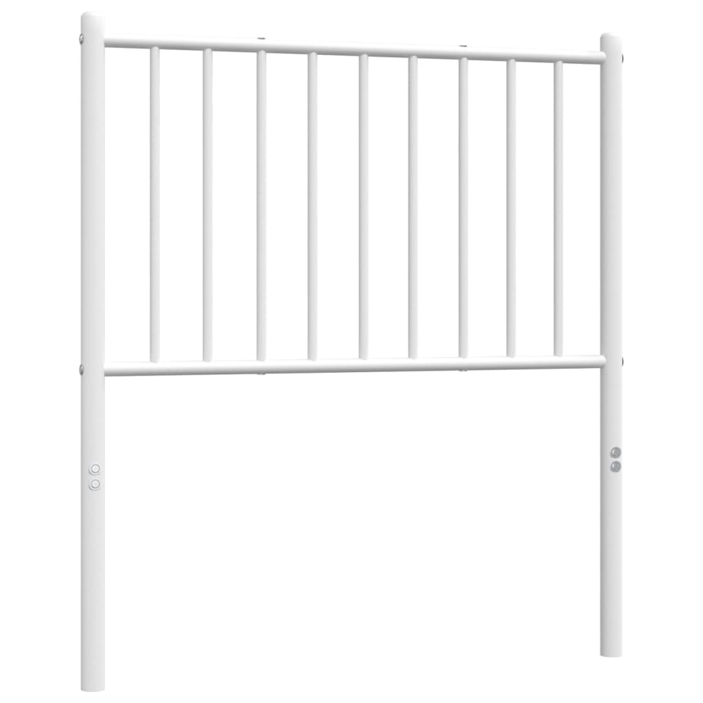 Cabeceira de cama 75 cm metal branco