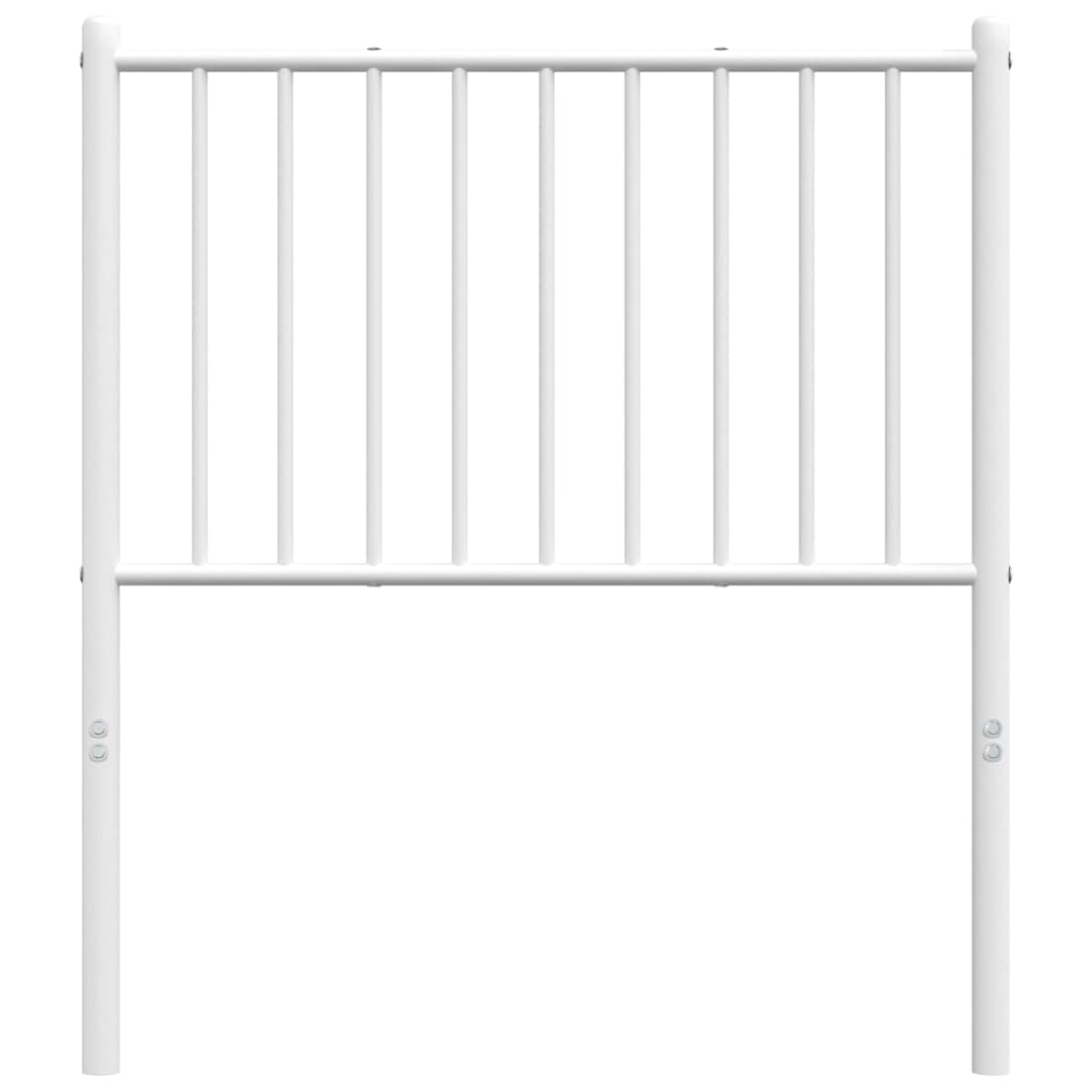 Cabeceira de cama 75 cm metal branco