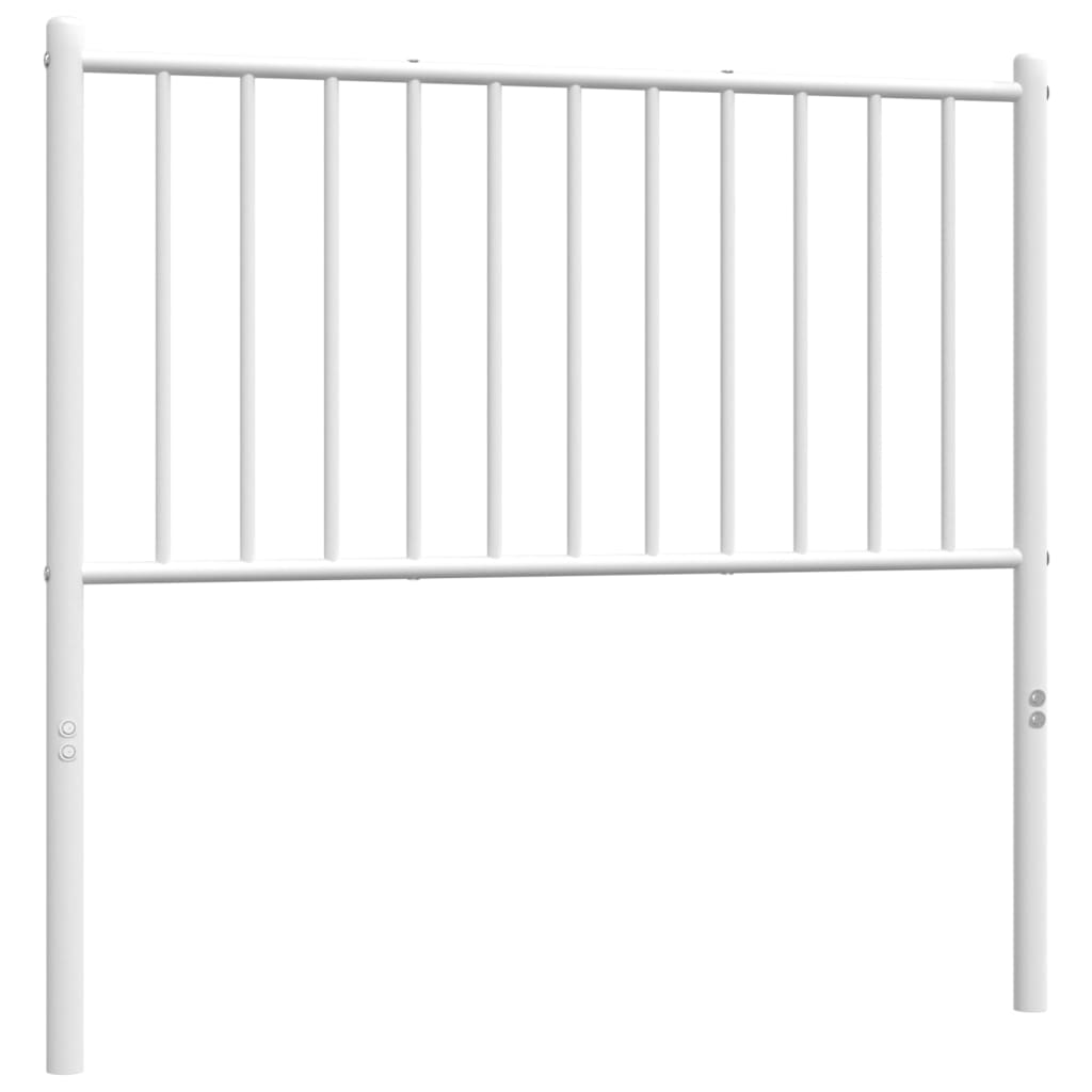 Cabeceira de cama 90 cm metal branco