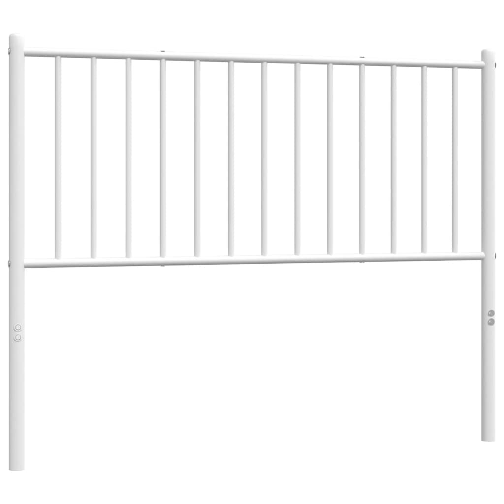 Cabeceira de cama 107 cm metal branco