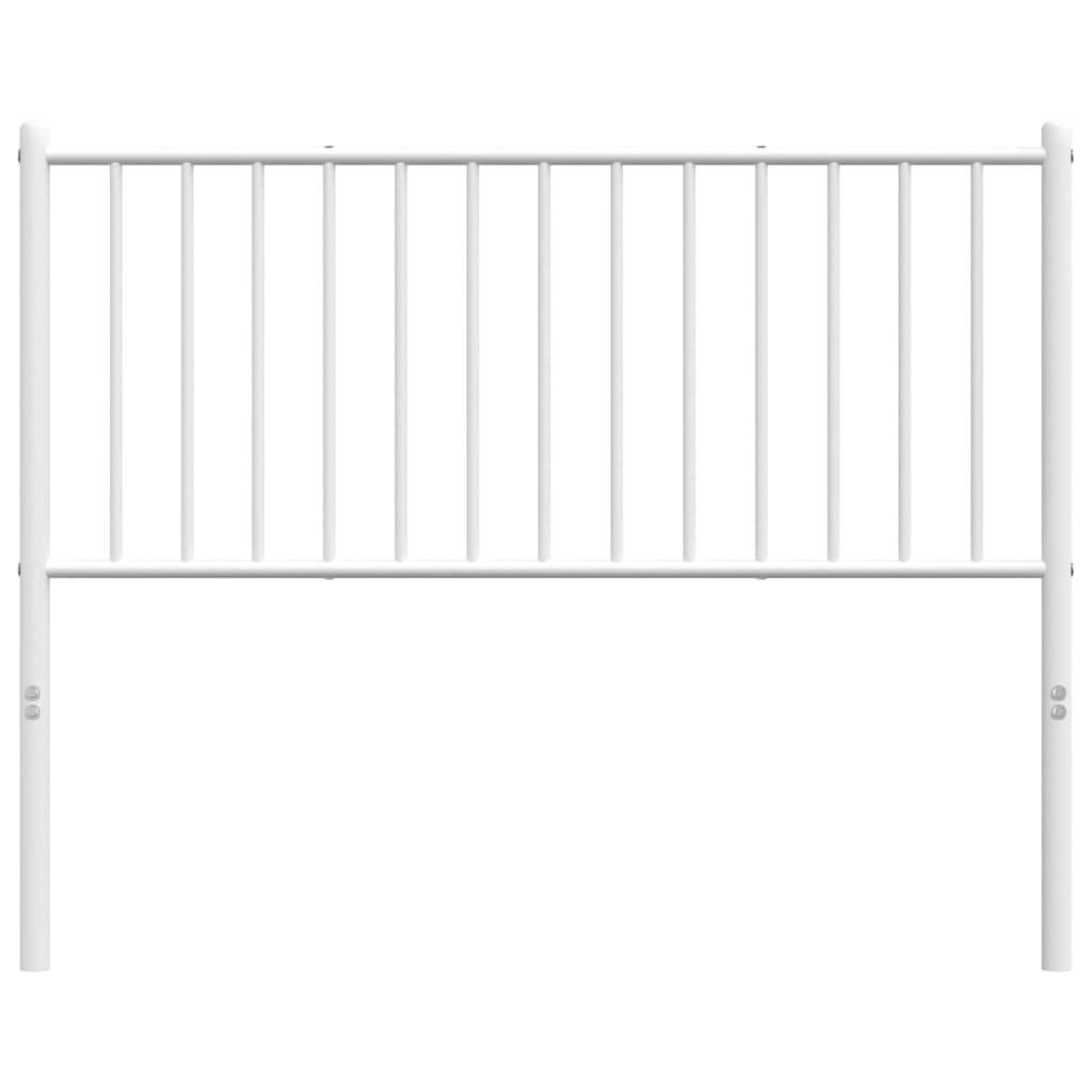 Cabeceira de cama 107 cm metal branco