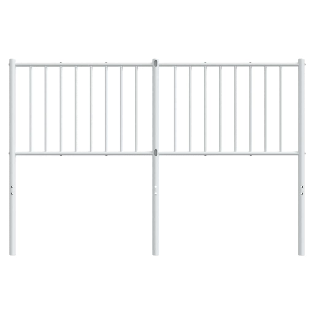 Cabeceira de cama 135 cm metal branco