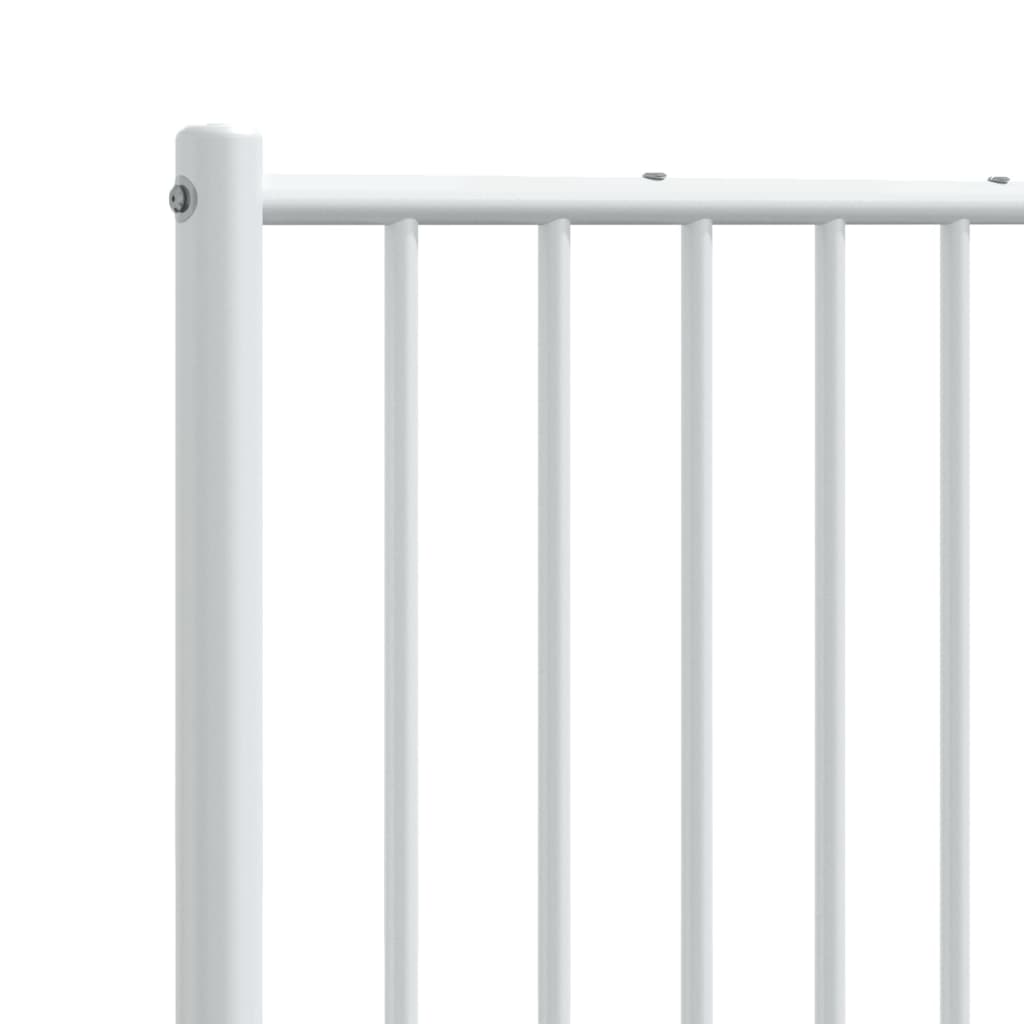 Cabeceira de cama 135 cm metal branco