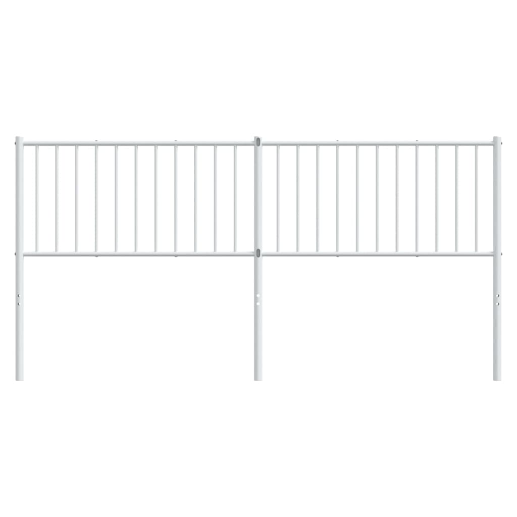 Cabeceira de cama 180 cm metal branco