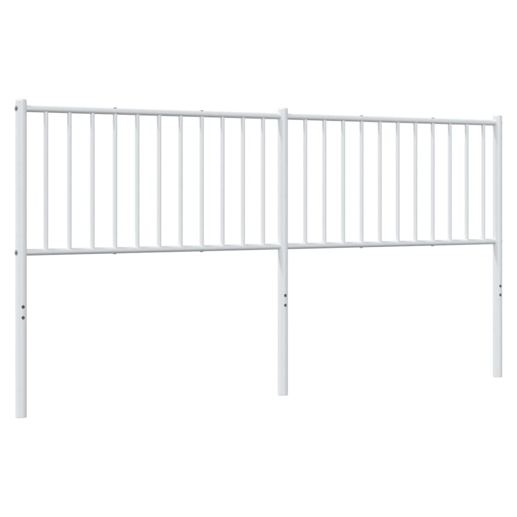 Cabeceira de cama 180 cm metal branco