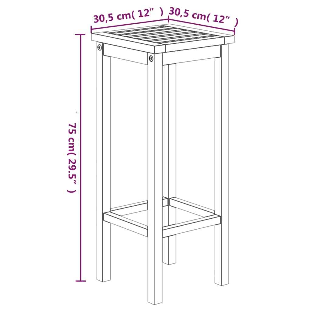 3 pcs conjunto de jantar para jardim madeira de acácia maciça