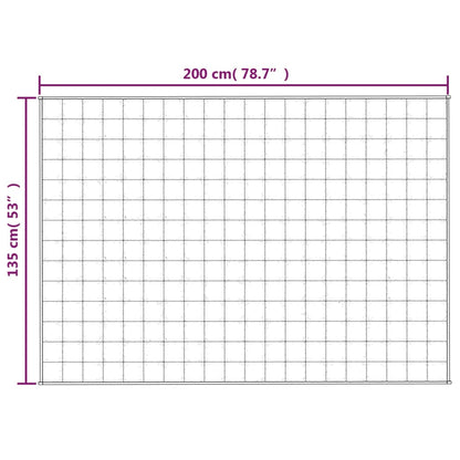 Manta pesada 6 kg 135x200 cm tecido cinza