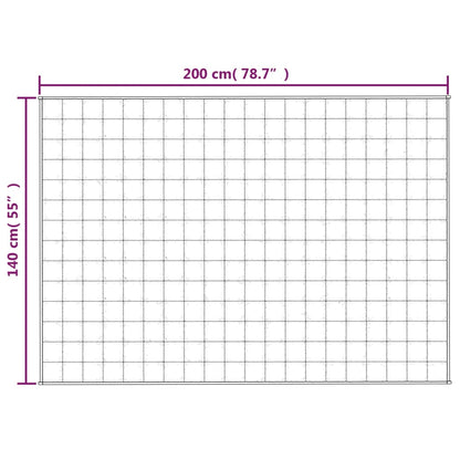 Manta pesada 6 kg 140x200 cm tecido cinza