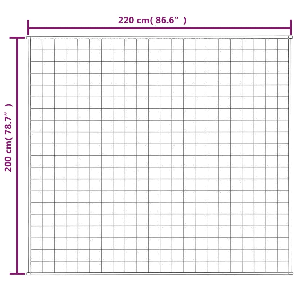 Manta pesada 9 kg 200x220 cm tecido cinza