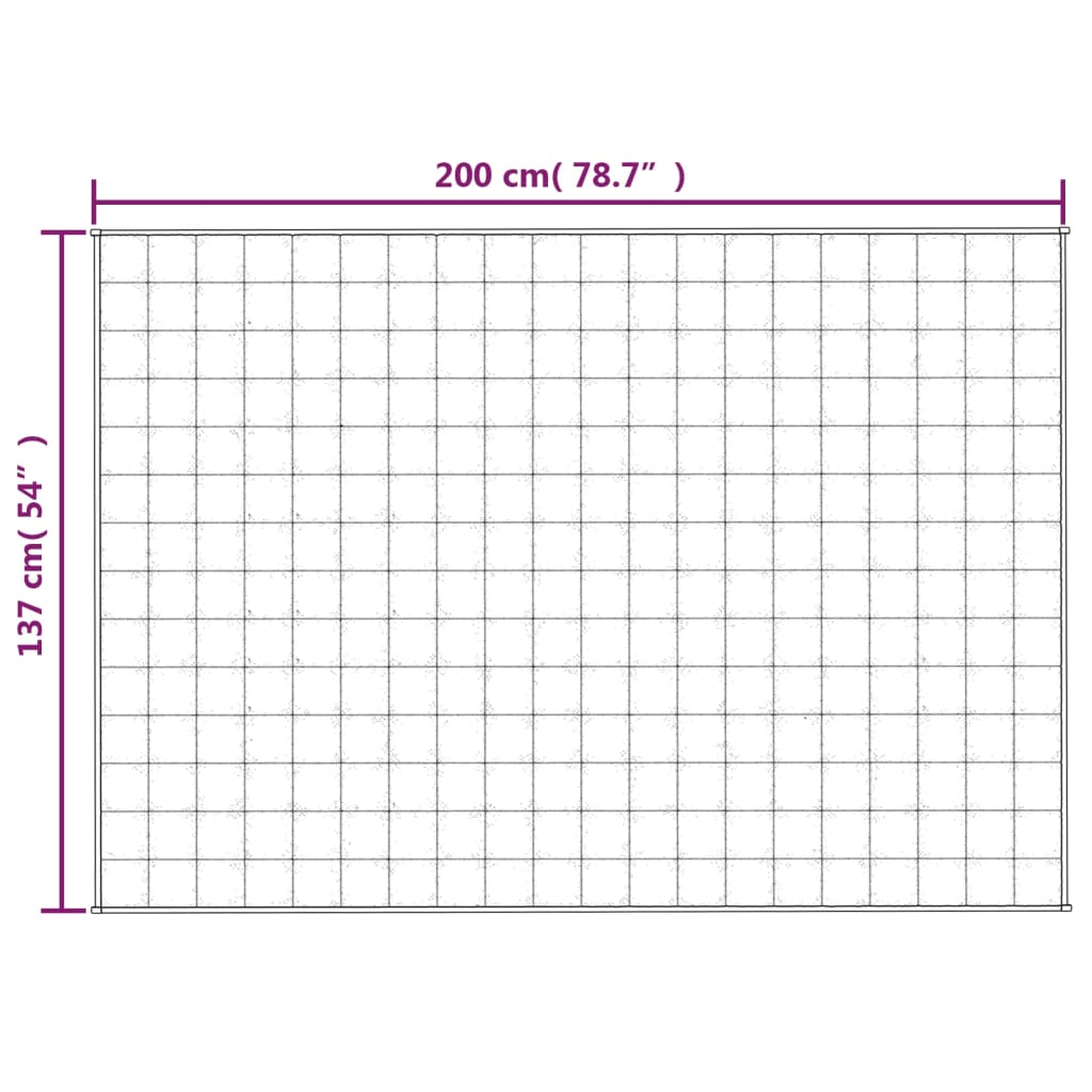 Manta pesada 6 kg 137x200 cm tecido cinza