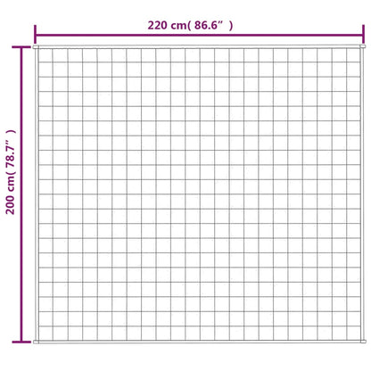 Manta pesada 9 kg 200x220 cm tecido cinza